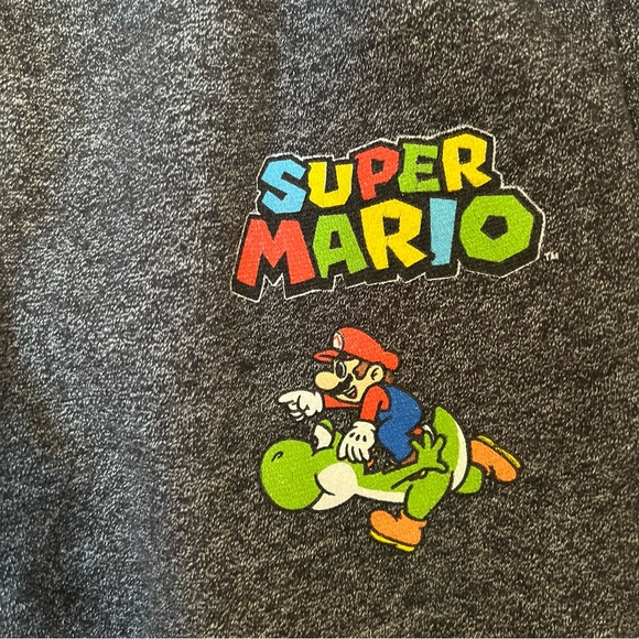 Youth Charcoal Super Mario Joggers - Picture 2 of 3